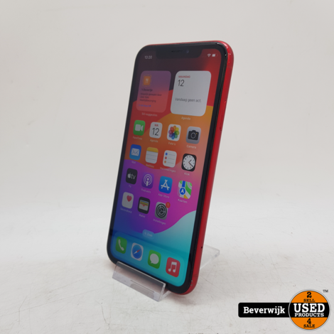 Apple iPhone XR 128GB Rood Accu 83% - In Goede Staat