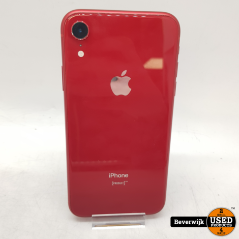 Apple iPhone XR 128GB Accu 85% Rood - In Nette Staat