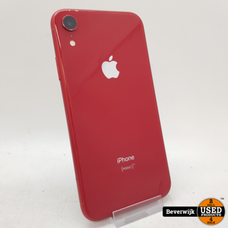 Apple iPhone XR 128GB Accu 85% Rood - In Nette Staat