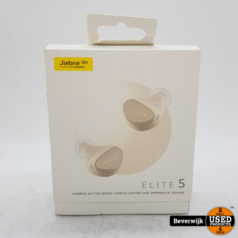 Jabra Elite 5 Bluetooth Headset Gold Beige - NIEUW!