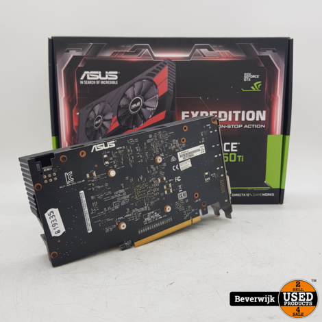 Asus GeForce GTX 1050Ti Videokaart | 4GB - In Goede Staat