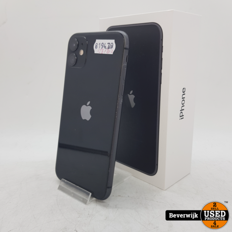 Apple iPhone 11 128GB Accu: 84% | Black - In Goede Staat