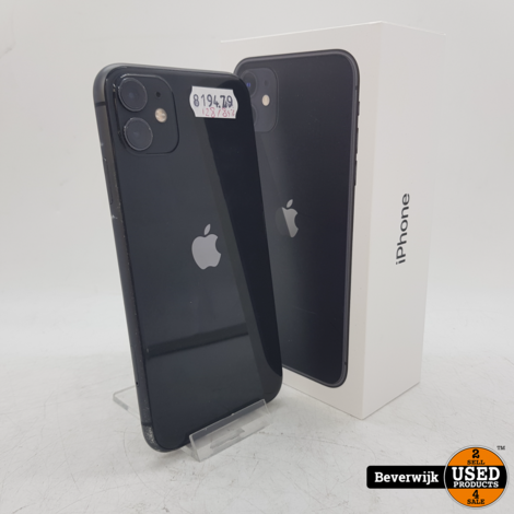 Apple iPhone 11 128GB Accu: 84% | Black - In Goede Staat