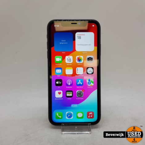 Apple iPhone 11 64GB Accu 74% Zwart - In Goede Staat