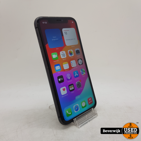 Apple iPhone 11 64GB Accu 74% Zwart - In Goede Staat