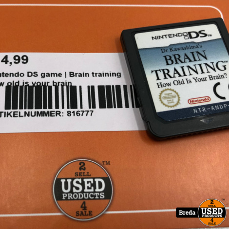 Nintendo DS spel | Brain training how old is your brain