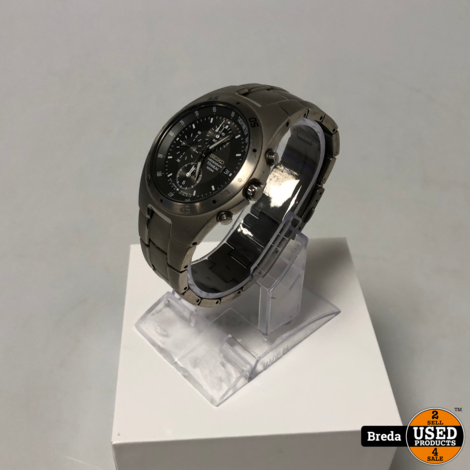 Seiko Titanium horloge SND419P1 Chronograph | In doos | Met garantie - Used  Products Breda