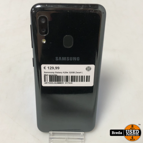 Samsung Galaxy A20e 32GB Zwart | Met garantie