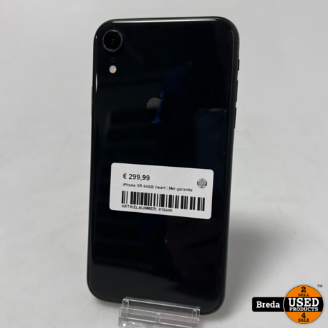 iPhone XR 64GB zwart | Met garantie