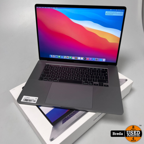 Macbook Pro 2019 16inch | Intel core i7 16GB Ram 512GB SSD | In doos | Met garantie