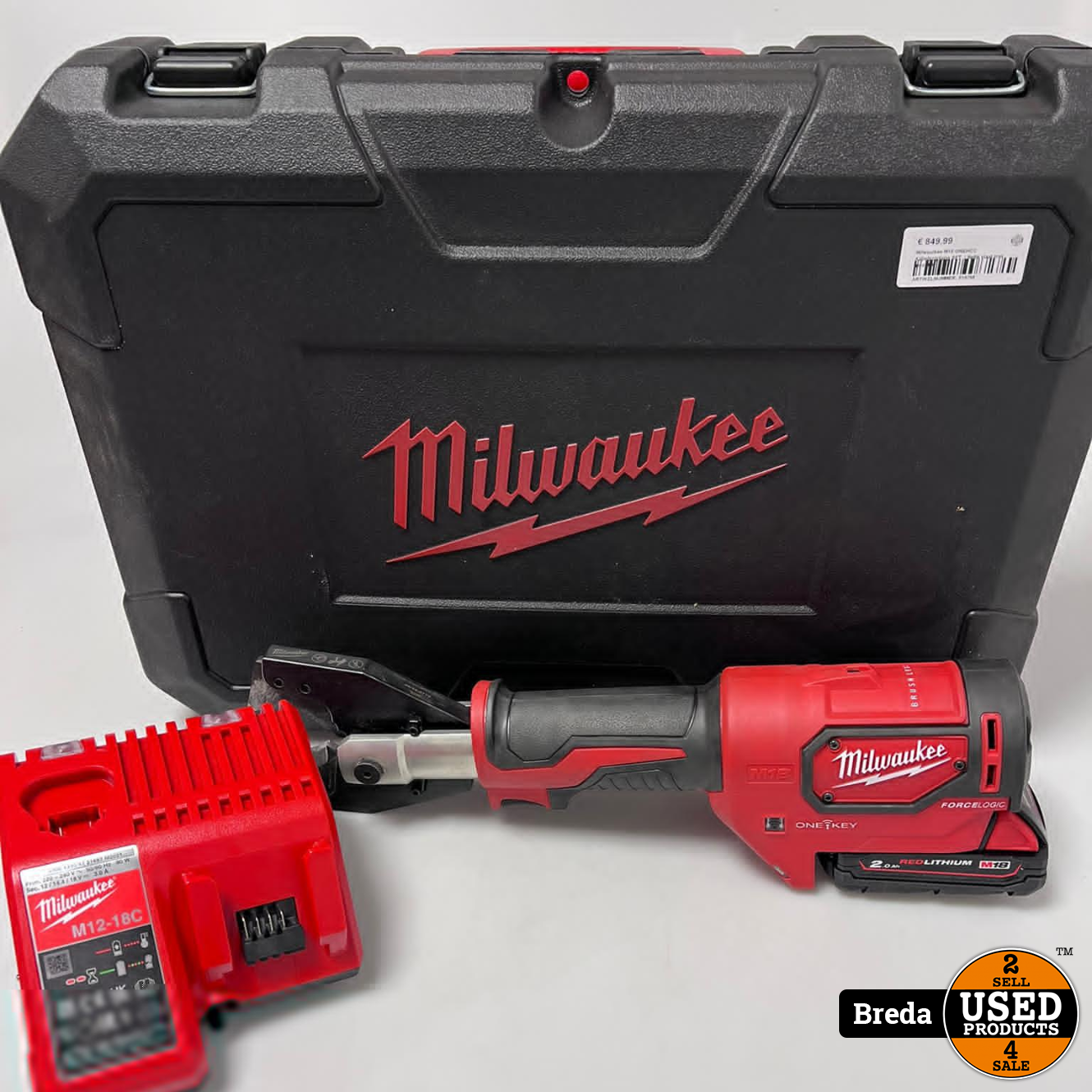 Behoefte aan Overtekenen Doe het niet Milwaukee M18 ONEHCC hydraulische kabelkniptang set | In kist | Met lader en  accu | Met garantie - Used Products Breda
