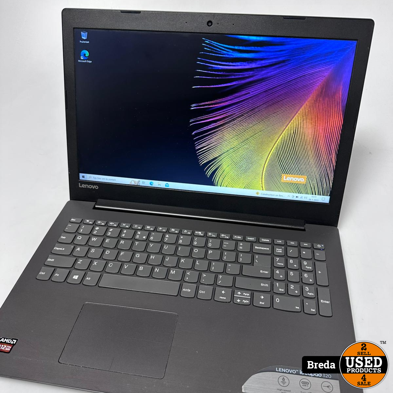 Lenovo Ideapad 320 laptop | AMD A12-9720P HDD 128GB SSD 16GB RAM Radeon R7 Graphics Windows 10 | Met garantie - Used Products Breda