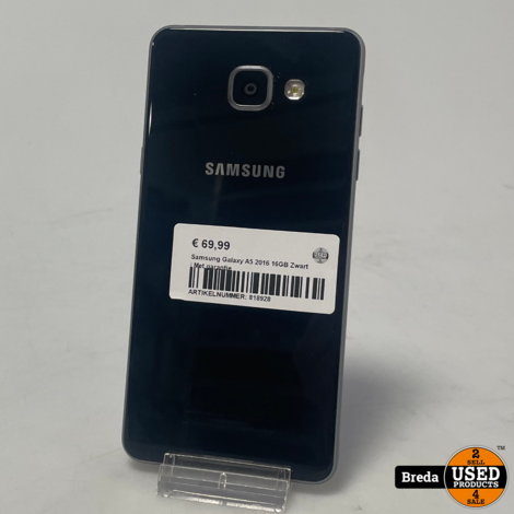 Samsung Galaxy A5 2016 16GB zwart | Oude Android | Met garantie