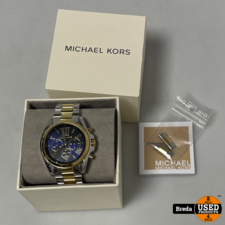 Michael Kors MK5976 Horloge Zilver / Goud | In doos | Met extra schakels | Met garantie