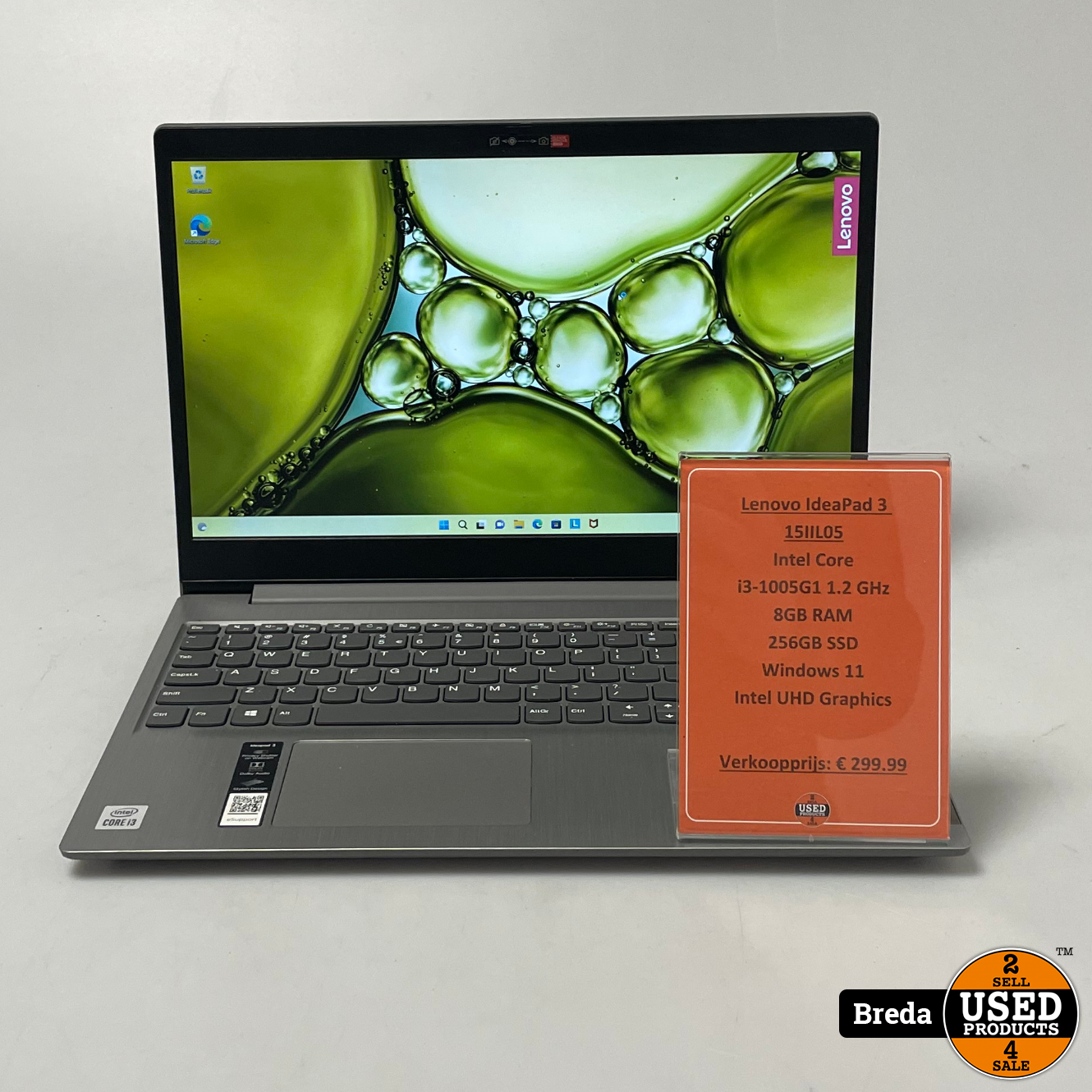 tetraëder Clancy Beroep Lenovo IdeaPad 3 15IIL05 Laptop | Intel Core i3-1005G1 1.2 GHz 8GB RAM  256GB SSD Windows 11 Intel UHD Graphics | Met garantie - Used Products Breda