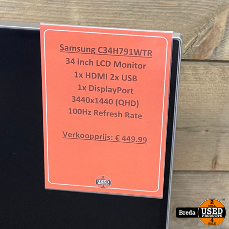 Samsung C34J791 Ultrawide Monitor | Met garantie