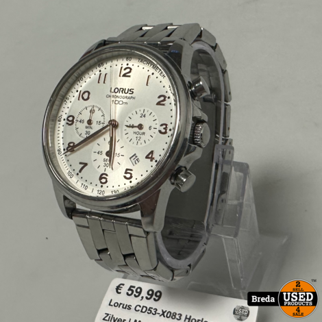 Lorus CD53-X083 Horloge Zilver | Met garantie