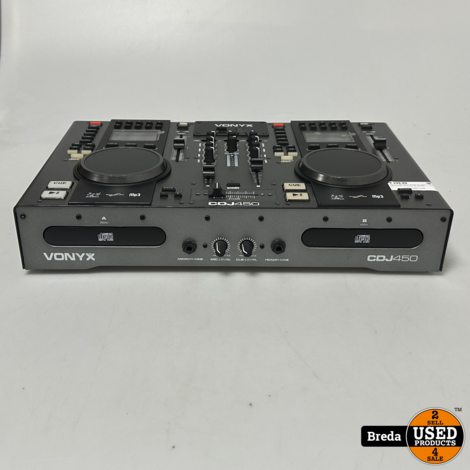 Vonyx CDJ450 Dubbele CD/USB mp3 speler en mixer met Bluetooth | Nieuwstaat | Met garantie
