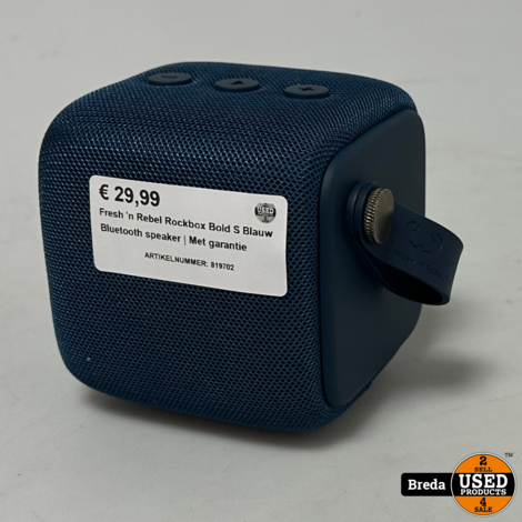 Fresh 'n Rebel Rockbox Bold S Blauw Bluetooth speaker | Met garantie