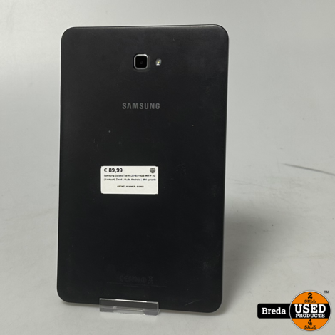 Samsung Galaxy Tab A (2016) 16GB Wifi + 4G (Simkaart) Zwart | Oude Android | Met garantie