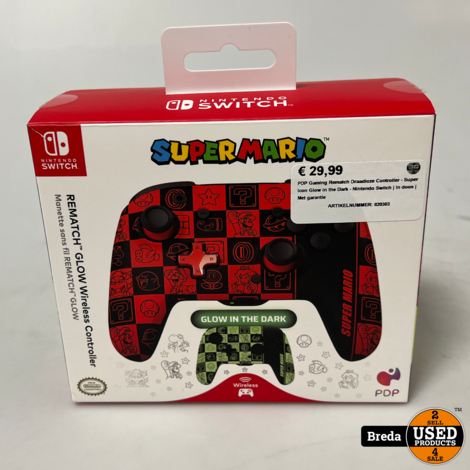 PDP Gaming Rematch Draadloze Controller - Super Icon Glow in the Dark - Nintendo Switch | In doos | Met garantie