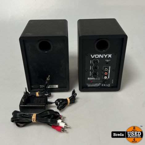 Vonyx SMN30 actieve studio monitor speakers 60W - Zwart | Met garantie