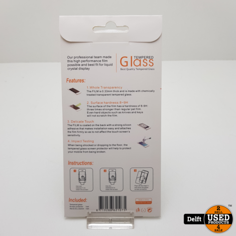 tempered glass voor iPhone XS/11Pro