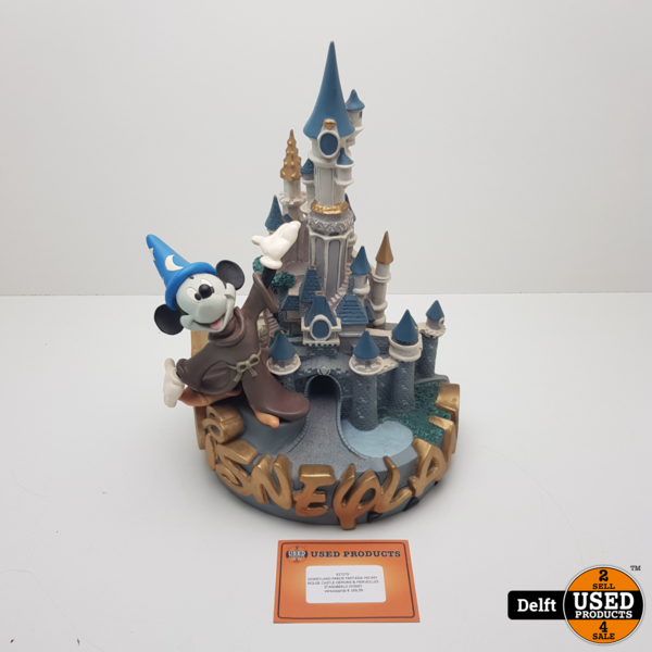 DISNEYLAND PARIS FANTASIA MICKEY MOUSE CASTLE DEMONS & MERVEILLES STATUE  DISNEY