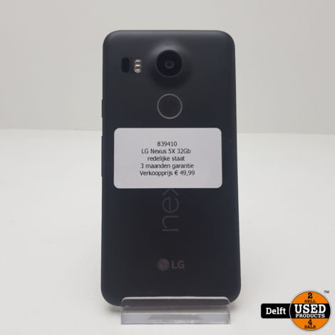 LG Nexus 5X 32Gb redelijke staat 3 maanden garantie