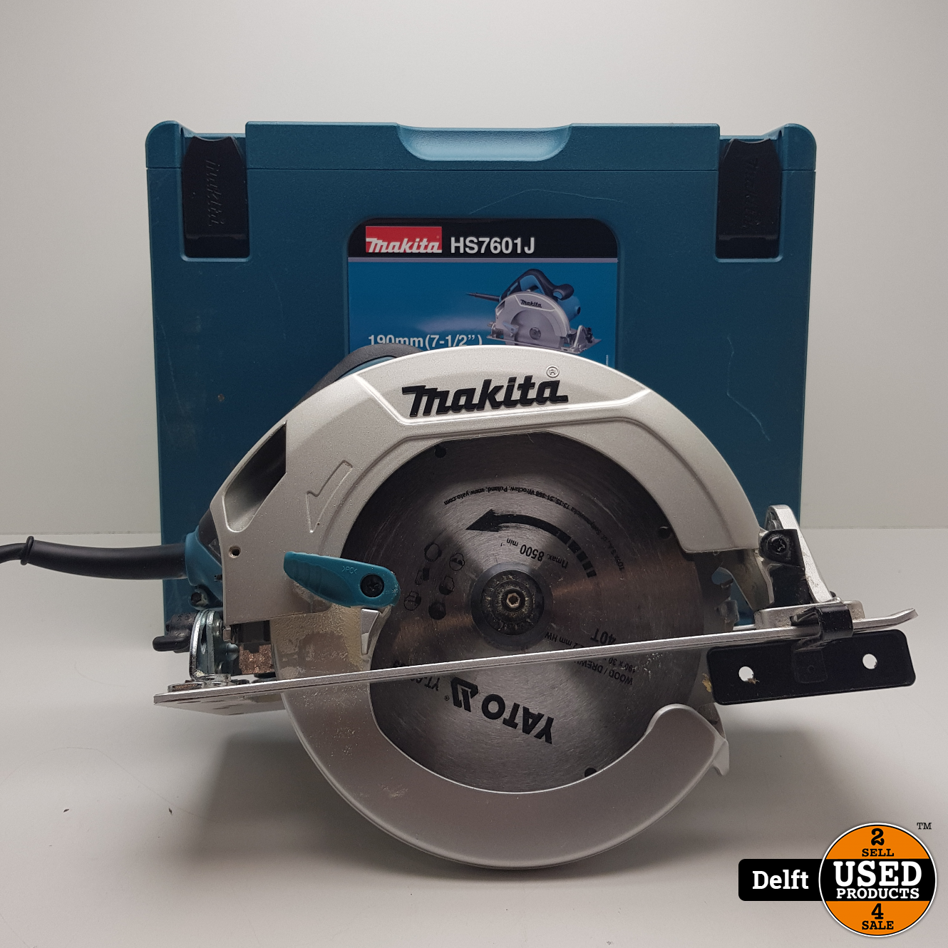 pit Lui Okkernoot Makita HS7601J Cirkelzaag in Mbox 1200W 190mm Nieuwstaat garantie - Used  Products Delft