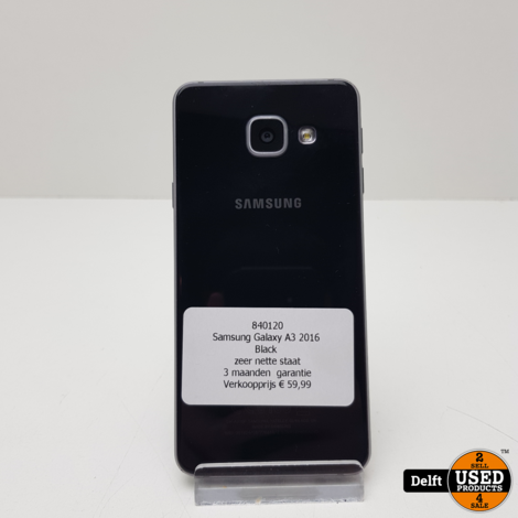 Samsung Galaxy A3 2016 Black zeer nette staat garantie