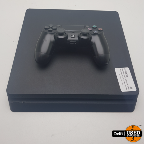 Playstation 4 Slim 500GB met kabels en 1 controller met 1 maand garantie