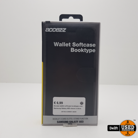 Accezz wallet softcase booktype voor Samsung Galaxy A53 nieuw in doos