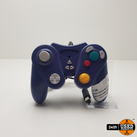 Nintendo Gamecube Controller blauw draad nette staat garantie