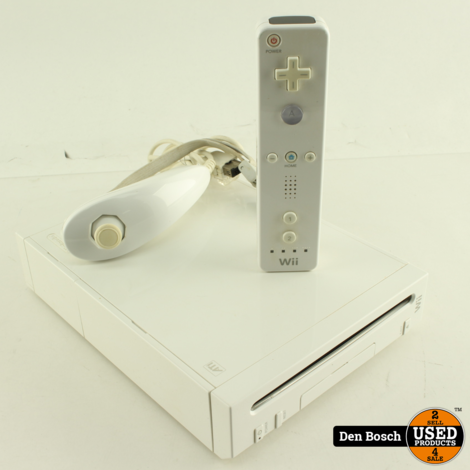 Wii Console met Wii Mote en Nunchuck wit