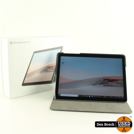 Microsoft Surface Go 2 WiFi 64GB + Doos, Bookcover en Oplader