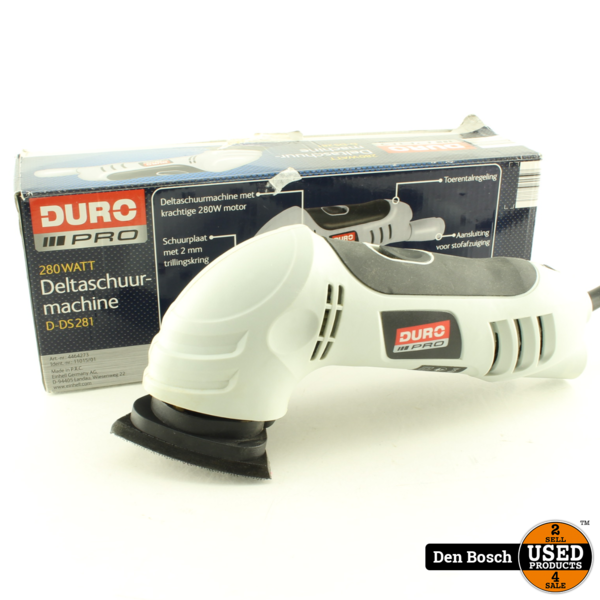 Afstoten Sta op genezen Duro Pro Deltaschuurmachine + doos - Used Products Den Bosch