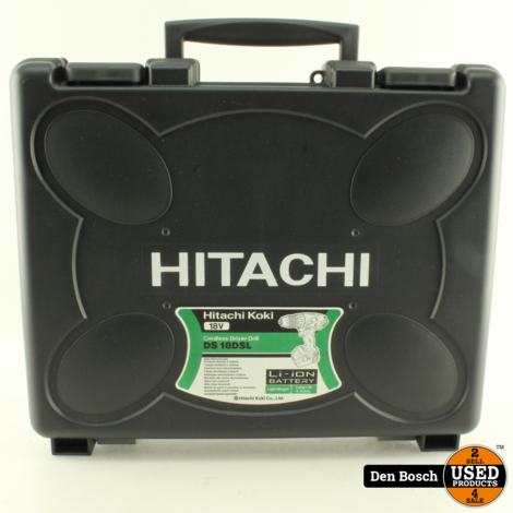 Hitachi DS 18DSL Boormachine met 1 Accu 18v 3.0ah Oplader en Koffer