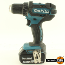 Makita DDF482RTJ met 2 Accu's 18v 5,0ah Oplader en Koffer