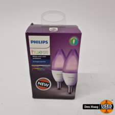 Philips Hue kaarslamp - wit en gekleurd licht - 2-pack | Nieuw