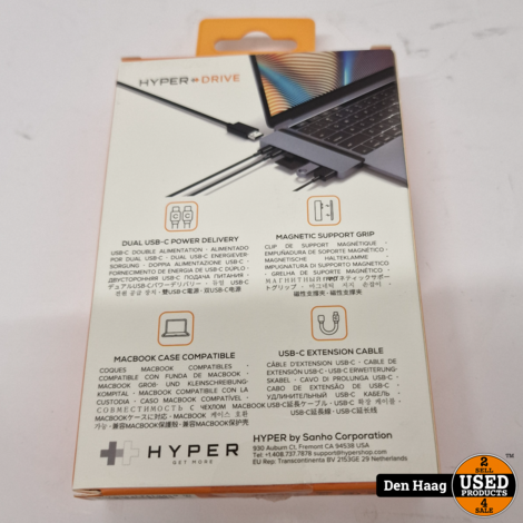 Hyper HyperDrive DUO 7-in-2 Grijs | nieuw