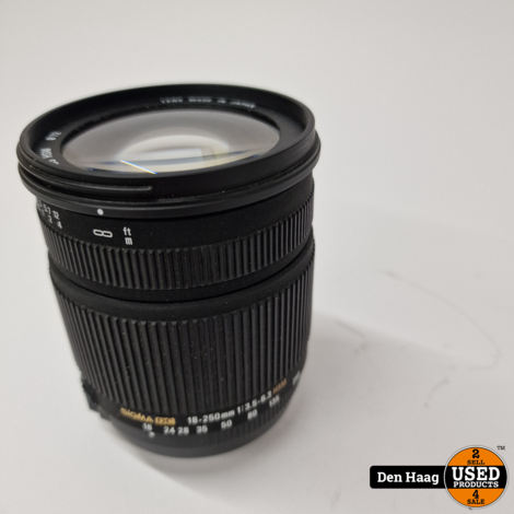 Sigma 18-250mm 1:3.5-6.3 DC OS HSM lens (nikon) | nette staat