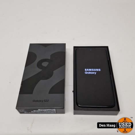 Samsung Galaxy S22 128GB Black | nieuwstaat