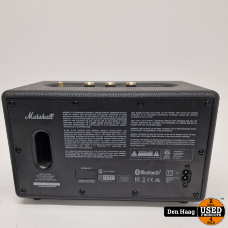 Marshall Acton 2 Bluetooth Speaker Zwart | Nette staat