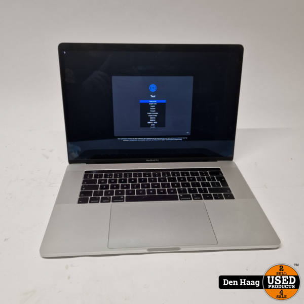 Apple Macbook Pro 2018 i7 16GB 512GB 15Inch Grijs Nette staat