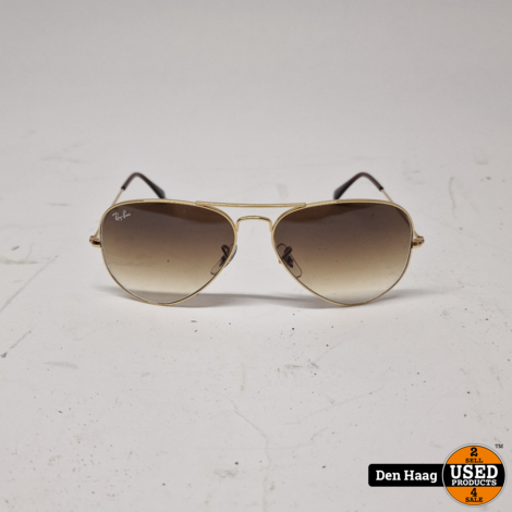 Ray-Ban RB3025 001/51 58-14 Aviator Zonnebril | Nieuw