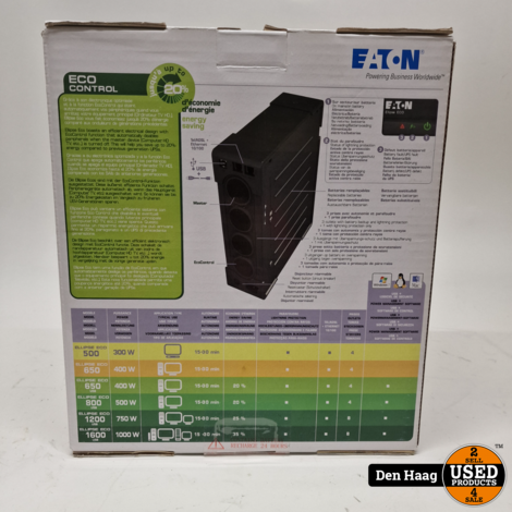 Eaton Ellipse ECO 650 IEC USB | Nieuw