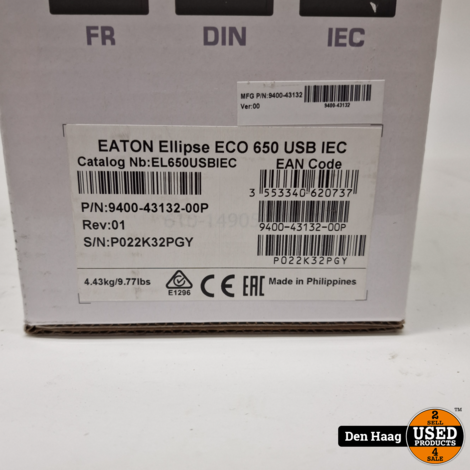 Eaton Ellipse ECO 650 IEC USB | Nieuw