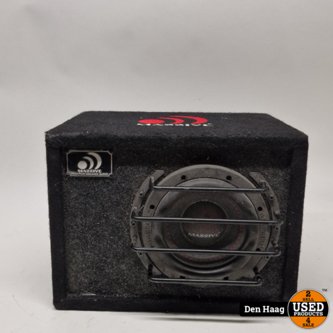 Massive Audio Car Powered Subwoofer Box BAS8 | nette staat