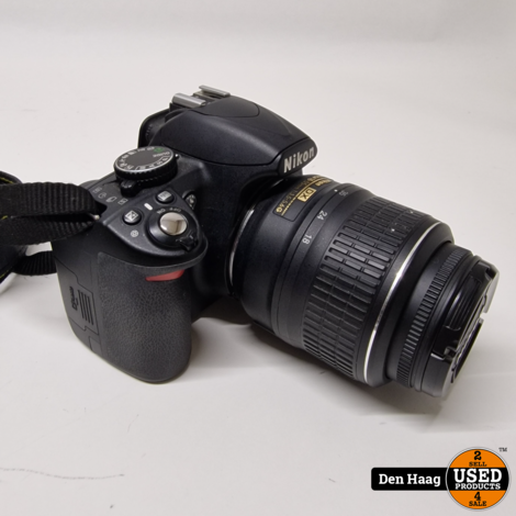 Nikon D3100 Inc Nikon AF-S 18-55MM F/3.5-5.6 G DX VR | Nette staat